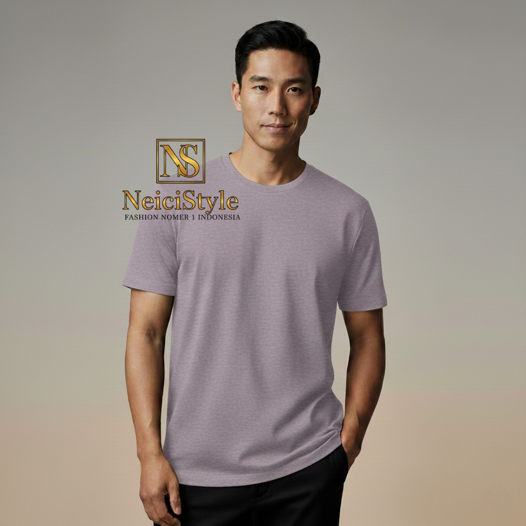 Kaos Polos Premium Unisex NeiciStyle – T-Shirt Lengan Pendek Modern Fit | Bahan Adem & Nyaman, Fashion Pria & Wanita