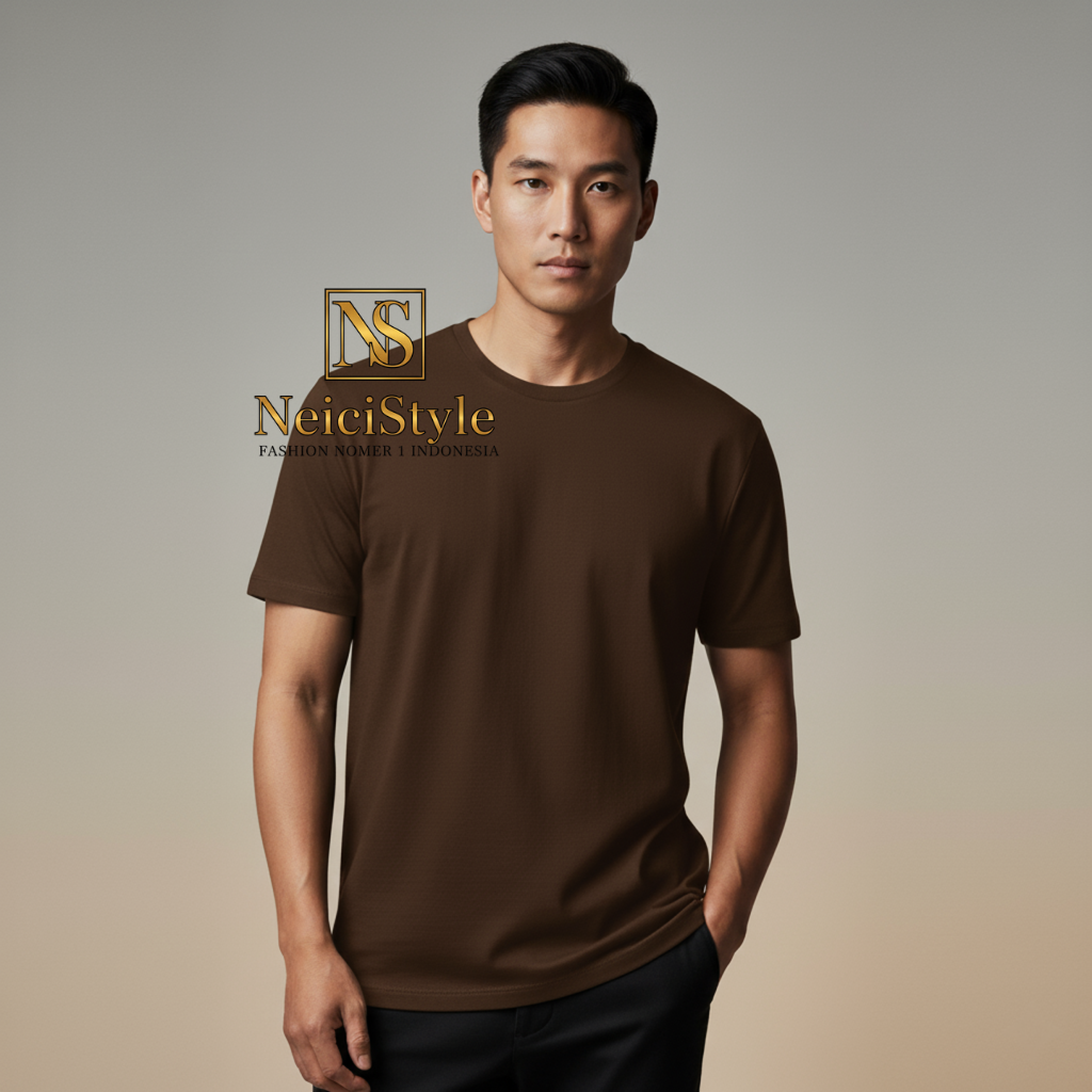 Kaos Polos Premium Unisex NeiciStyle – T-Shirt Lengan Pendek Modern Fit | Bahan Adem & Nyaman, Fashion Pria & Wanita